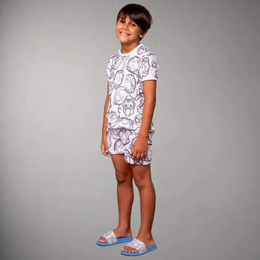 Pijama Infantil Manga Curta Spiderman Unissex