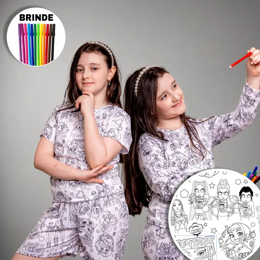 [LANÇAMENTO] Pijama Infantil Guerreiras do K-Pop