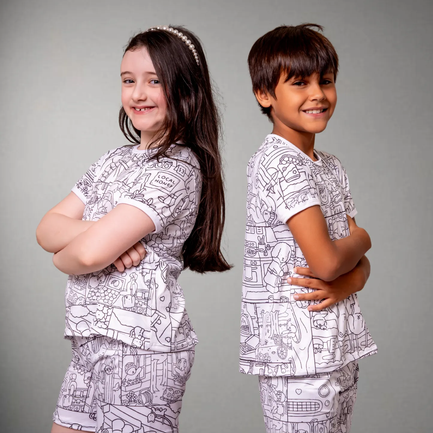 Pijama Infantil Manga Curta Bobbie Goods Unissex