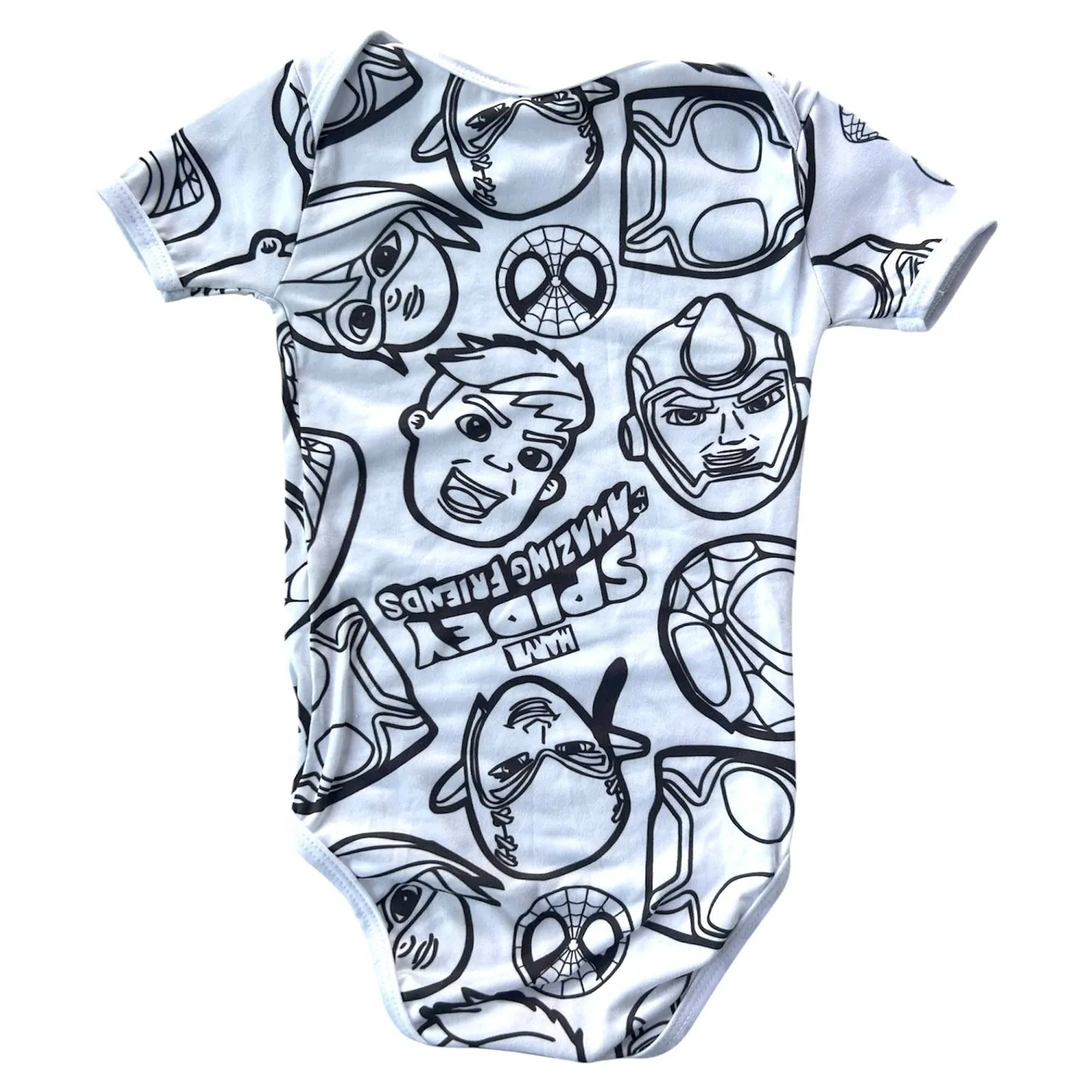 Body Bebê Spiderman Unissex
